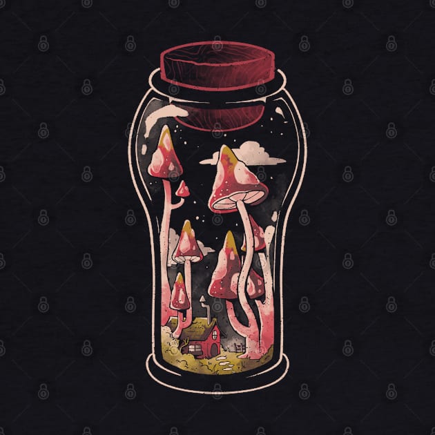 Gnome Jar - Cute Flowers Mushroom Gift by eduely